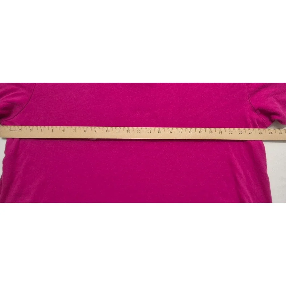 VTG Polo Ralph Lauren men magenta pink polo navy logo Made in USA 100% Cotton XL